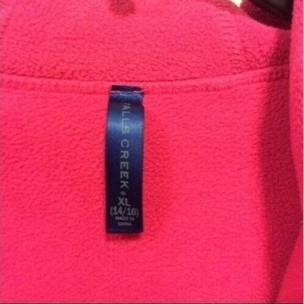 Falls Creek Fleece Zip Up Jacket & Sweaters - Pink / Purple Girls Size XL